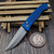 Pro-Tech Knives Brend Classic Auto Blue Diamond Texture 3.35" Stonewash WB1105 by EDC Lifestyle