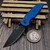 Pro-Tech Knives TR-3 Integrity Blue Relic Texture 3.35" DLC INT1106 by EDC Lifestyle