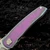 Sharknivco Waka V4.9 Titanium W/ Pink Camoquartz RWL34 Polished Stonewash