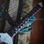 Marfione Custom/Sean Marfione Rose Whip Mirror Polish Wakizashi Black Leather Tsuka Wrap w/Black Ray Skin Inlay