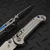 Microtech LUDT Ram-Lok Manual Stonewash Grooved Titanium 3.4" Tanto Stonewash M390MK Blue Ti Accent Marfione Select 1136RLG-10MS2