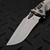 Microtech Amphibian Mini Ram-Lok Fluted Titanium 3.25" S/E Stonewash Flamed Ti Accent Marfione Select 137MRL-10FLMS4