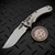 Microtech Amphibian Mini Ram-Lok Fluted Titanium 3.25" S/E Stonewash Flamed Ti Accent Marfione Select 137MRL-10FLMS4 by EDC Lifestyle
