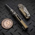 Microtech MSI Ram-Lok Mini Antique Bronze Fluted Titanium 3.10" Apocalyptic w/Bronze Ti Accent Marfione Select 210M-10APFLMS3