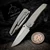Sharknivco PJ Waka V4.9 ZirBlast Titanium Handle Frame Lock RWL34 Hand Satin Blade