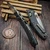 Microtech Amphibian Ram-Lok S/E Stonewash Carbon Fiber Slab w/Flamed Ti Accent Marfione Select 137RL-10MS12