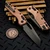 Microtech MSI Ram-Lok Frag Copper DLC Stonewash DLC Ti Accent Marfione Select 210-1DLCTFRMS4 by EDC Lifestyle