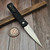 Pro-Tech Godfather 925-LTD Black Jigged Handle, Satin Blade, Pearl Button - Preowned