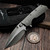 Marfione Titanium DOC Stonewash, Illuminating Bade Insert, Blue Ti Back Strap S/N 042 - Preowned
