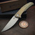 Shirogorov Knives Ursus Q95 with Bronze Titanium handle and 3.75" Stonewash D/P Drop Point Blade available on EDC LIfestyle