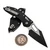 Microtech Stitch Ram-Lok Black Aluminum 3.7" S/E 169RL-1