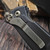 Marfione Custom Socom Elite Black Anodized Aluminum with stingray inlay bronze HW Bronzed Vegas Forge Razore wire Damascus W/ spartan viper bead SN003
