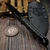 Microtech SBD Fixed Blade 2 Saints Handle 4.37" DLC Full Serrated 201-3DLCCFS
