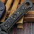 Microtech SBD Fixed Blade 2 Saints Handle 4.37" DLC Full Serrated 201-3DLCCFS