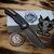 BergBlades Mini Alpha Frame Lock Black Ti DLC W/ Rose Gold HW 3.1" S90V DLC Polished Stonewash  by EDC Lifestyle