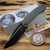 BergBlades Mini Alpha Frame Lock Dark Stonewash Ti W/ DLC HW 3.1" S90V DLC Belt Satin by EDC Lifestyle