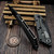 Strider SMF Titanium DGG Double Gunner Grip 4" Black Oxide Spearpoint