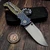 Demko Titanium Thumb Stud XXX Dragonscale Custom 4.0" 3V Clip Point