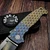 Demko Titanium Thumb Stud XXX Dragonscale Custom 4.0" 3V Clip Point