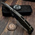 Demko Titanium Thumb Stud XXX Dragonscale Custom 4.0" 3V Clip Point