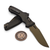 Microtech Amphibian Manual Ram-Lok Dark Burnt Bronze Fluted Aluminum 3.88" S/E 137RL-1FLDB-X19Z23