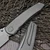 Sharknivco PJ Waka Khaki Barked Titanium Inset Lock RWL34 Polished Stonewash