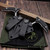 Microtech Bee S/E Wharncliffe Push Dagger Double Full Serrated Bead Blast Carbon Fiber Handle 218D-9 - Preowned S/N 001