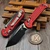 Microtech LUDT Ram-Lok Manual Red Frag Aluminum 3.4" T/E M390MK 1136RL-1FRRD
