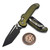 Microtech LUDT Ram-Lok OD Green Frag 3.40" T/E Black 1136RL-1FROD By Edc Lifestyle