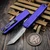 Microtech UTX-85 Gen IV Purple T/E 3.10" Stonewash 12334-10PU by EDC Lifestyle