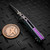 Microtech MSI Ram-Lok Mini Fluted Nebula Green Titanium 3.10" Stonewash Purple Ti Accent Marfione Select 210M-10FLMS18