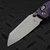 Microtech MSI Ram-Lok Mini Slab Galactic Purple Titanium 3.10" Stonewash Blue Ti Accent Marfione Select 210M-10MS17