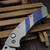 Reese Weiland Custom Knives Hawkbill Gen 2 Titanium Blue/Orange Dichrolam Inlay 3.5" Chisel Grind