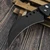 Reese Weiland Custom Knives Hawkbill Gen 2 Concept Black Aluminum 3.5" DLC Chisel Grind