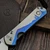 Chris Reeve Small Sebenza 31 Unique Graphic Magnacut Drop Point Night Sky Mother of Pearl Blue HW S31-1408-0660  - Preowned