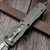 Microtech Dirac Natural Clear D/E Stonewash Partial Serrated 225-11NC S/N 21913 - Preowned