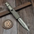 Microtech Dirac Natural Clear D/E Stonewash Partial Serrated 225-11NC S/N 21913 - Preowned