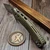 Microtech Amphibian Ram-Lok Fluted Tan G-10 S/E Stonewash Partial Serrated 137RL-11FLGTTA - Preowned