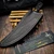 Borka Blades Marfione Custom W2 Hamon SBT Tanto Fixed Blade Tsuka Wrap Stingray Inlay - Preowned