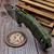 Heretic Martyr Manual OD Green Button Lock Flipper 3.5" T/E Stonewash H057-2A-GRN