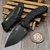 Heretic Martyr Manual Black Tactical Button Lock Flipper 3.5" T/E Stonewash H057-4A-T