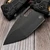 Heretic Martyr Manual Black Tactical Button Lock Flipper 3.5" T/E Stonewash H057-4A-T