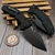 Heretic Martyr Manual Black Tactical Button Lock Flipper 3.5" T/E Stonewash H057-4A-T