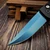 Pro-Tech Knives Brend Classic Auto Black Diamond Texture W/ Abalone Button 3.35" Sapphire Blue WB1106-SB