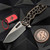 Attn 2 Detail Mk1 Gen 4 Medium Voronoi Skelly Antique Bronzed Ti 3.25" Drop Point Rising Grind A2D by EDC Lifestyle