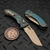 Microtech Amphibian Mini Ram-Lok Antique Green Fluted Titanium 3.25" S/E Bronzed W/ Bronze Ti Accent Marfione Select 137MRL-13FLMS1 by EDC Lifestyle