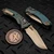Microtech Amphibian Mini Ram-Lok Antique Green Frag Titanium 3.25" S/E Bronzed W/ Bronze Ti Accent Marfione Select 137MRL-13FRMS1 by EDC Lifestyle