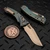 Microtech Amphibian Mini Ram-Lok Antique Green Slab Titanium 3.25" S/E Bronzed W/ Bronze Ti Accent Marfione Select 137MRL-13MS1 by EDC Lifestyle