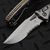 Microtech Amphibian Mini Ram-Lok Slab Titanium 3.25" S/E Stonewash Partial Serrated Bronze Ti Accent Marfione Select 137MRL-11MS1
