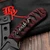 Bastinelli Knives Sin Fixed Blade PVD Red Tsuka Wrap Bronze Snake Menuki S3